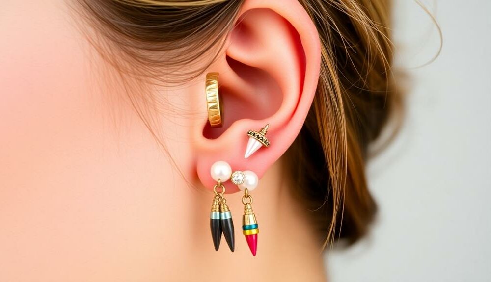 eclectic piercing style fusion