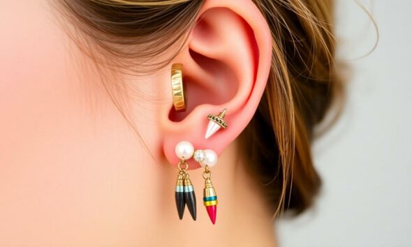 eclectic piercing style fusion