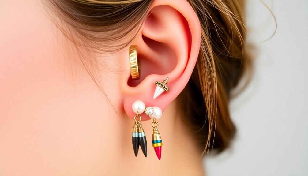 eclectic piercing style fusion