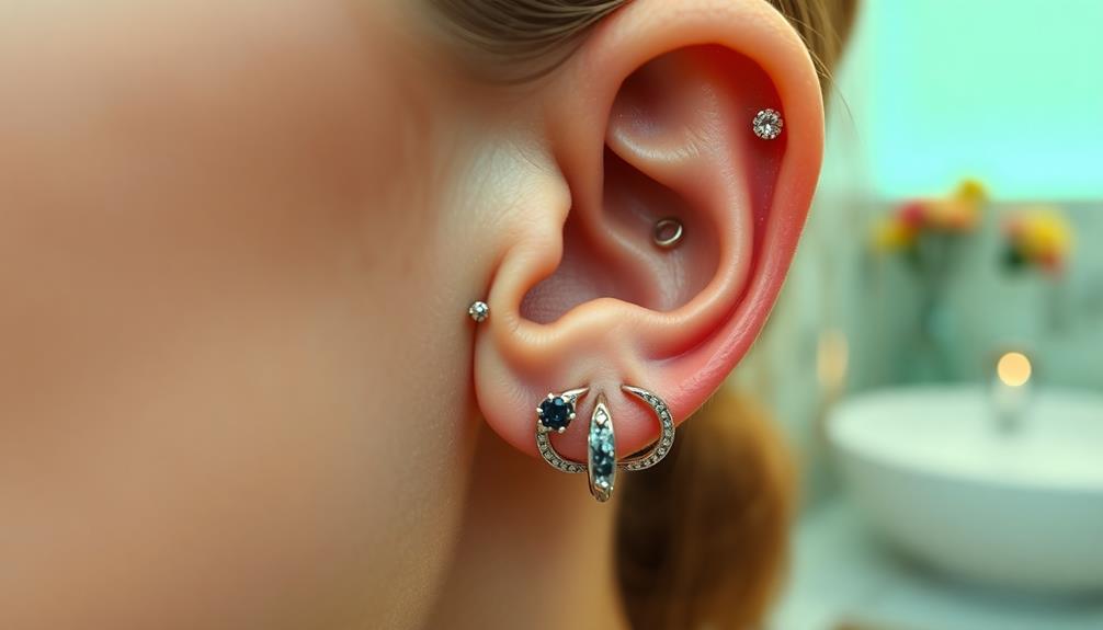 research on piercings pain management