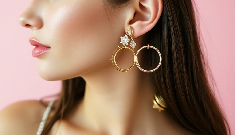 stylish multi piercing display ideas