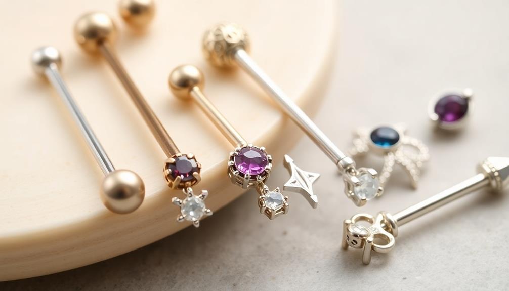 surface piercing jewelry choices