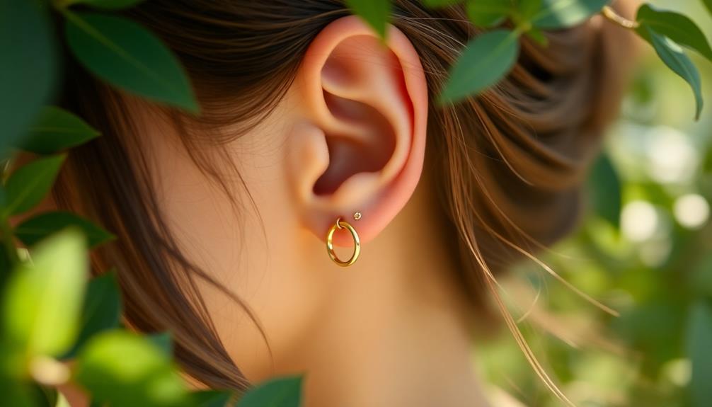 unique dual ear piercing