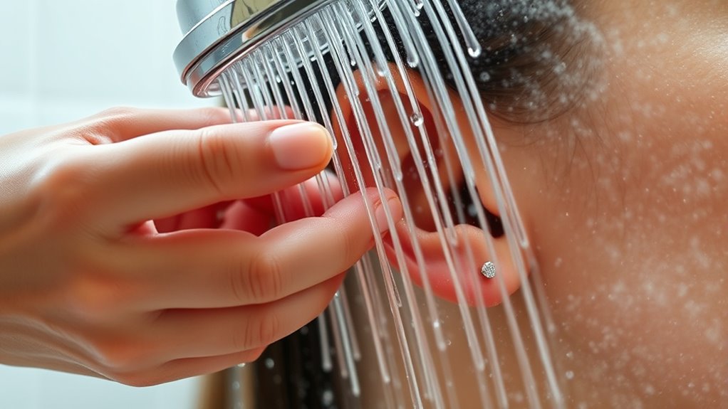 careful showering promotes healing