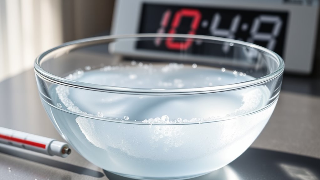 optimal saline soaking conditions