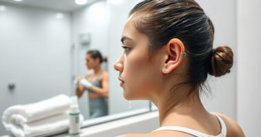 piercing care during exercise