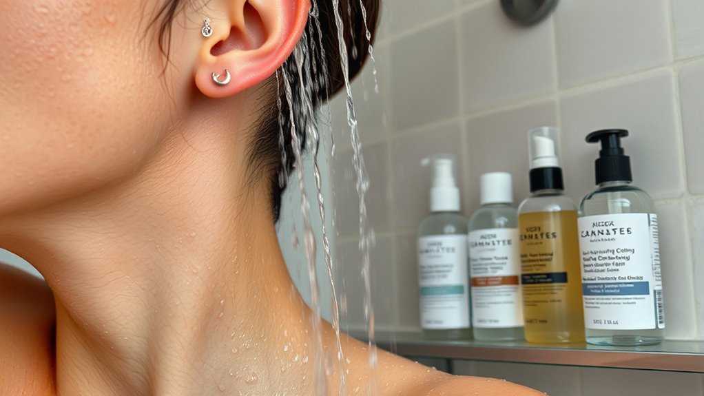 piercing shower care tips