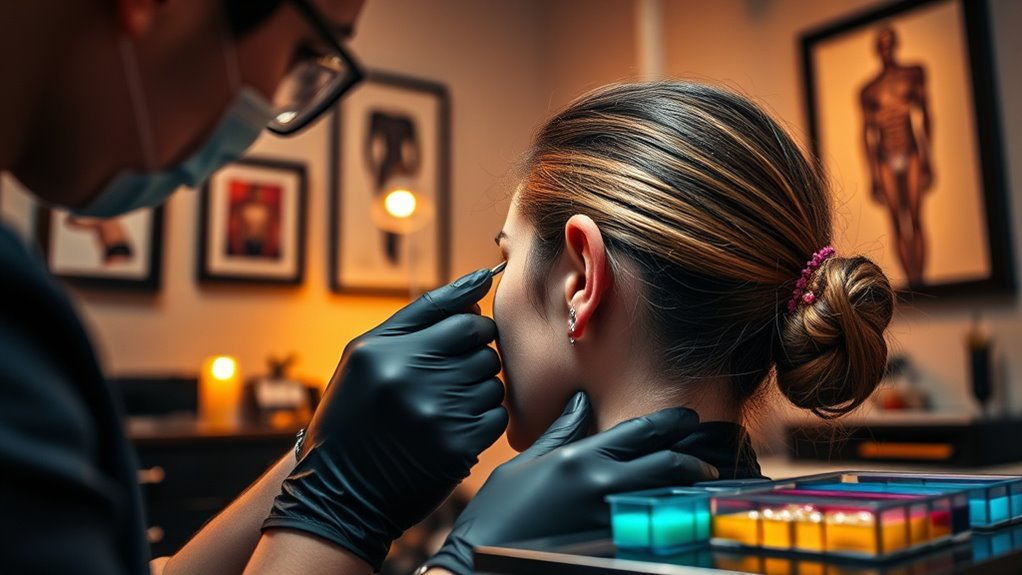 piercing studio daily routine