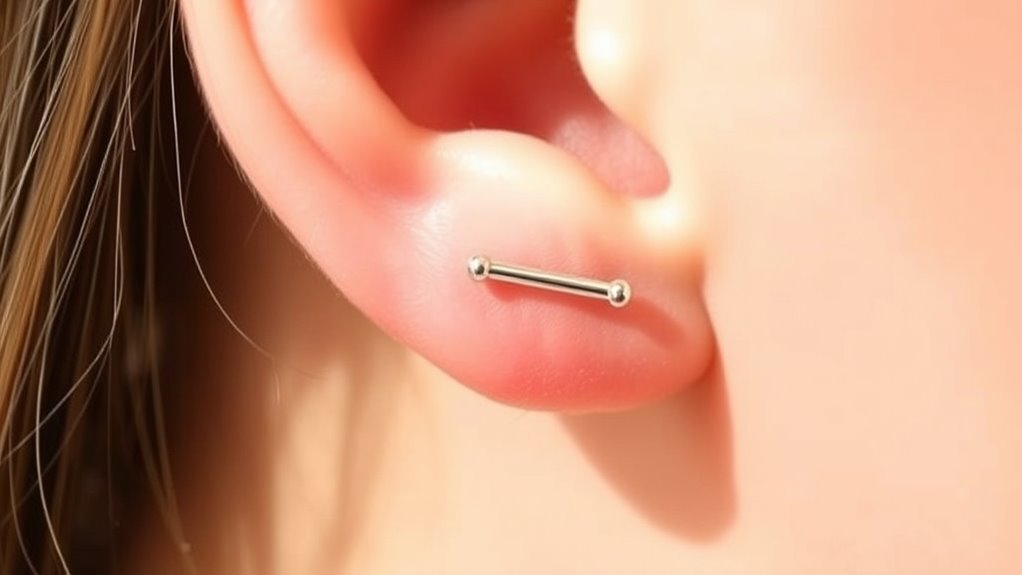 smaller piercings heal faster