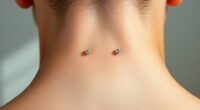 symmetrical nape piercings guide