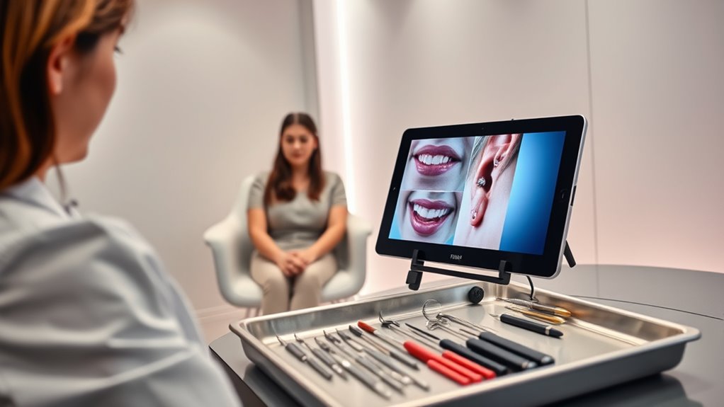 virtual piercing consultation benefits