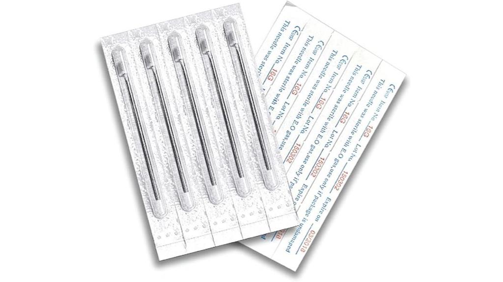 10 piece surgical steel needles