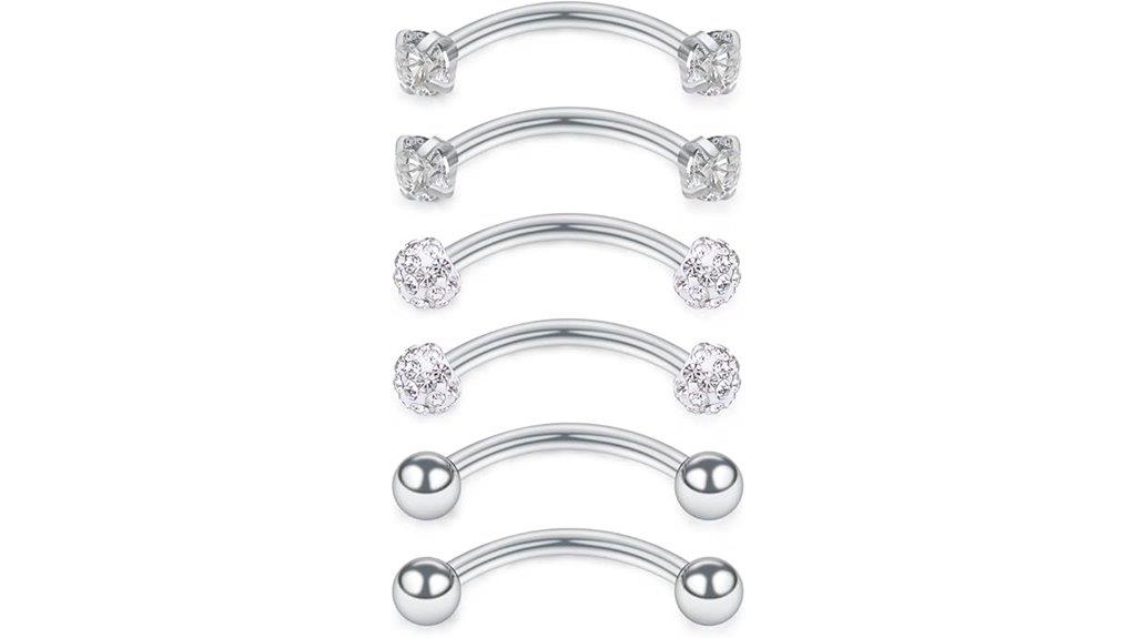 16 gauge curved barbell