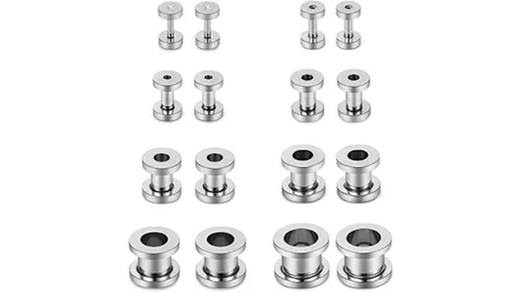 16 piece ear tunnel set