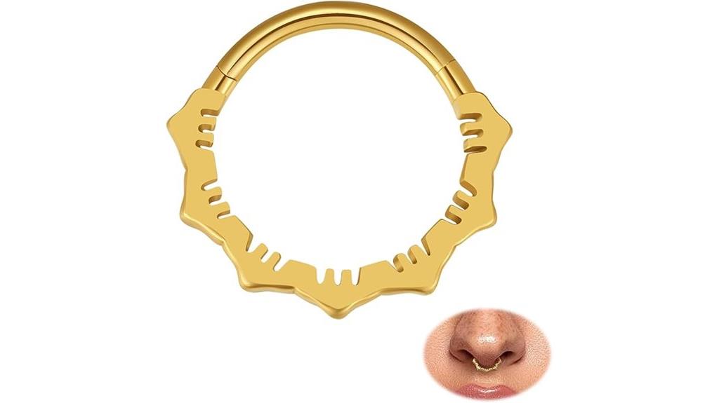 16g steel hoop earrings