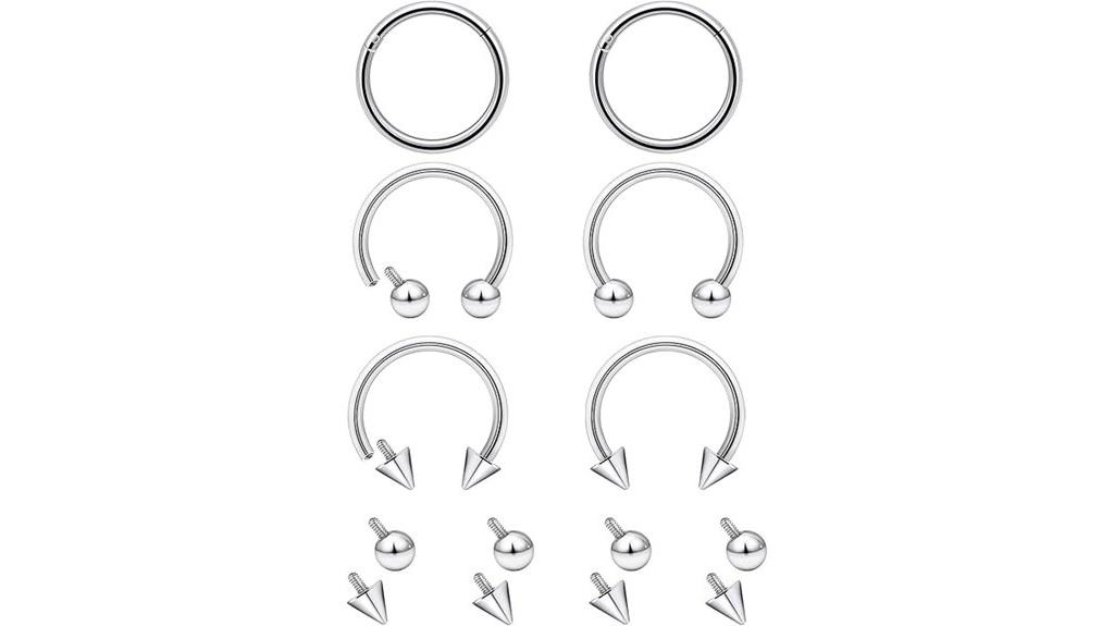 16g surgical steel septum