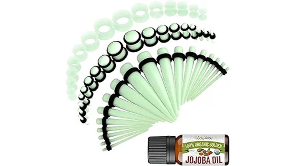 54 piece ear stretching set