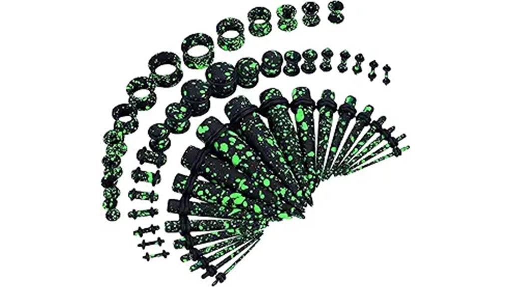 54 piece ear stretching set
