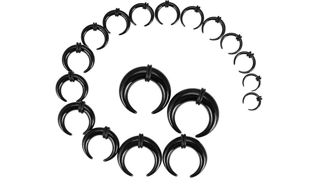 acrylic septum and ear gauges