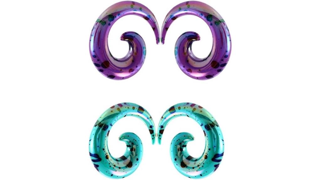 acrylic spiral snail tapers