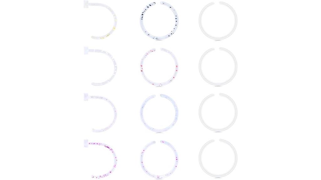 bella clear nose jewelry
