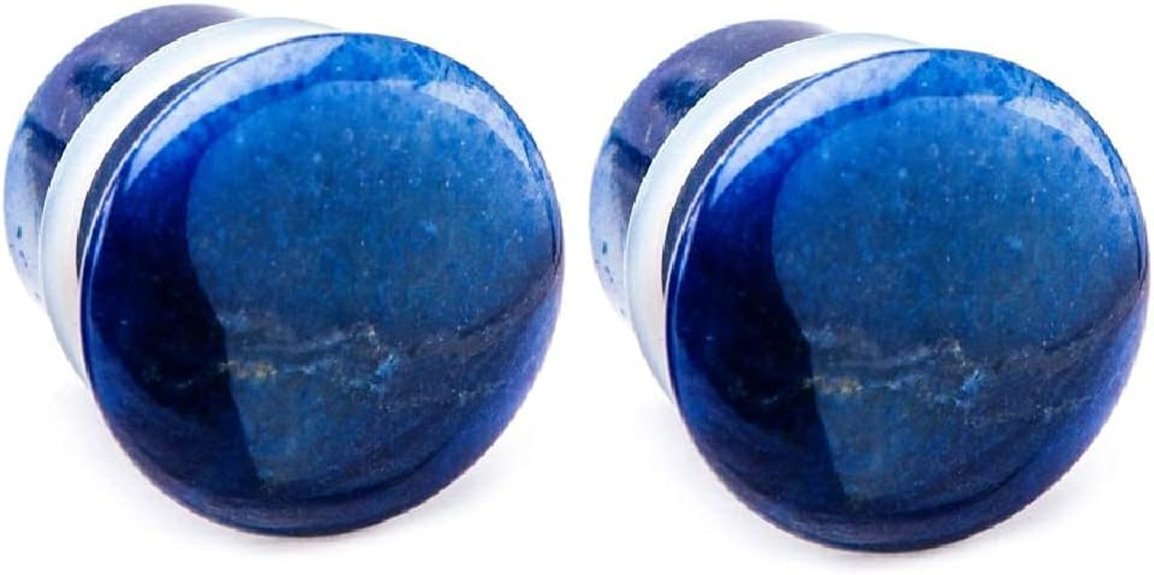 blue aventurine flared plugs