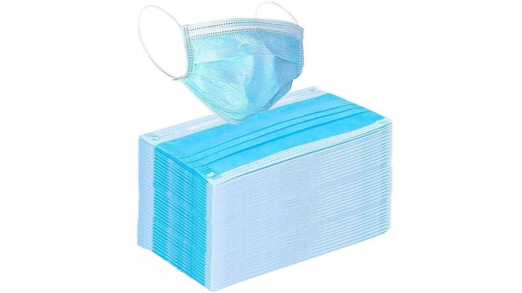 blue disposable face masks