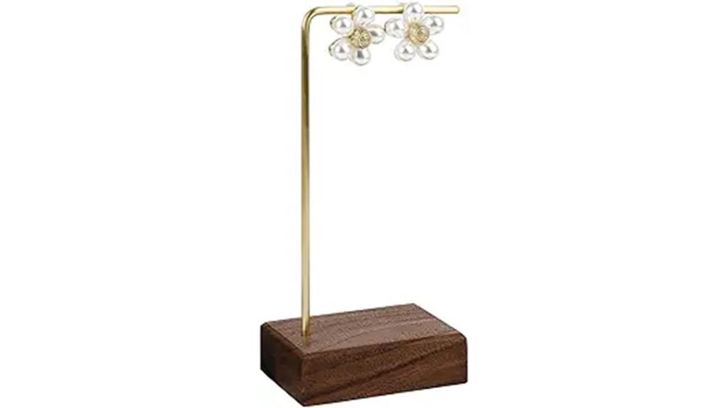 brass earring display stand
