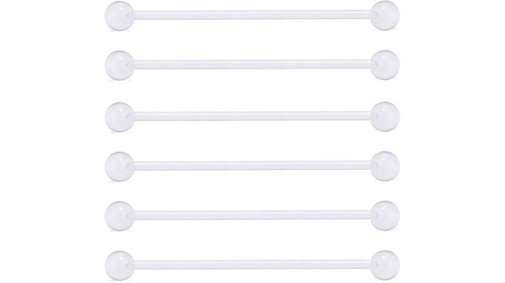 clear bioplast industrial earring