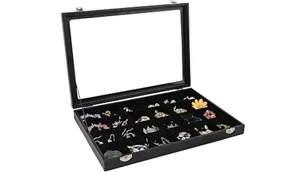 clear lid jewelry storage
