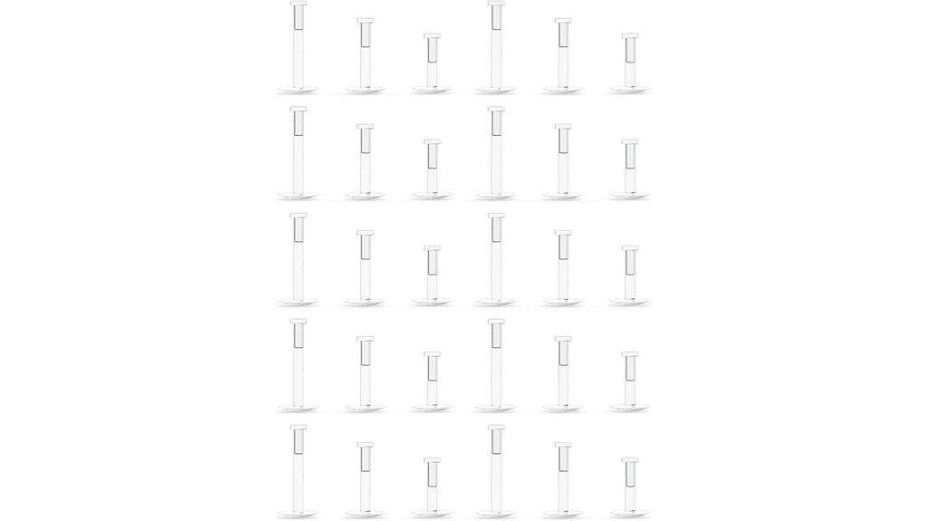 clear push top retainers