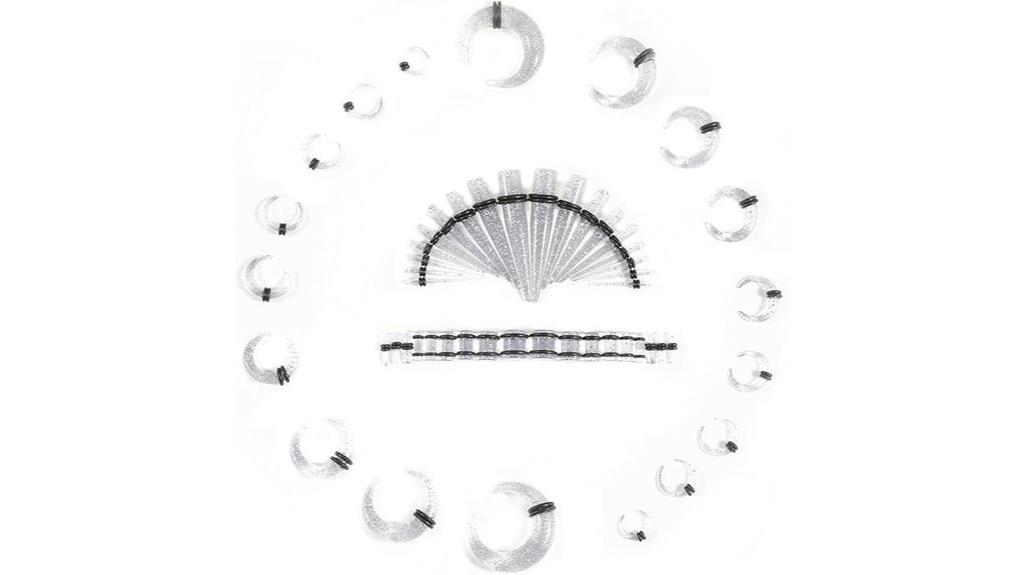 complete 54 piece ear stretching kit