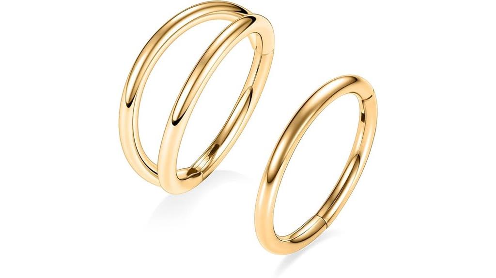 conch septum steel jewelry