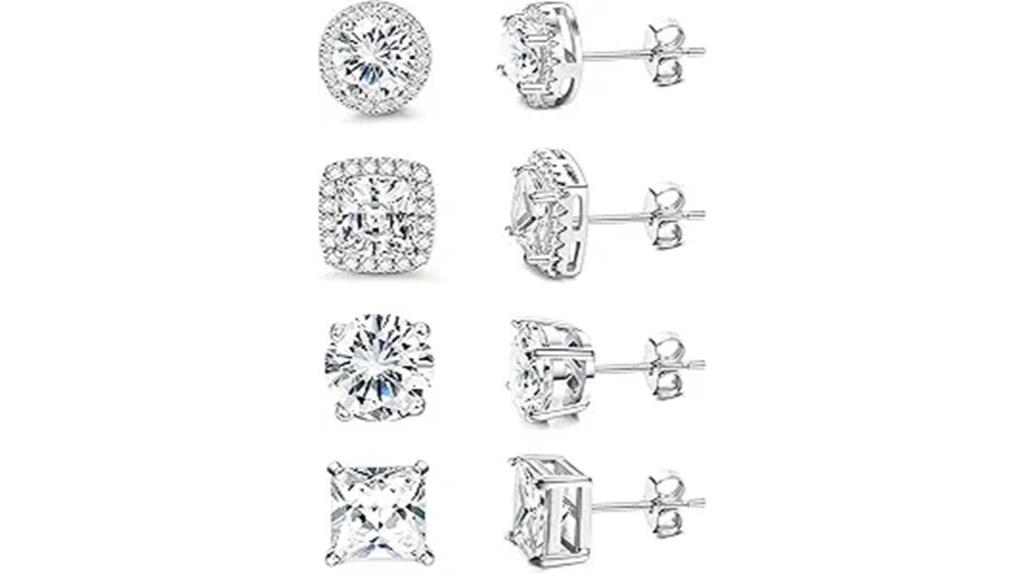 cubic zirconia earrings unisex