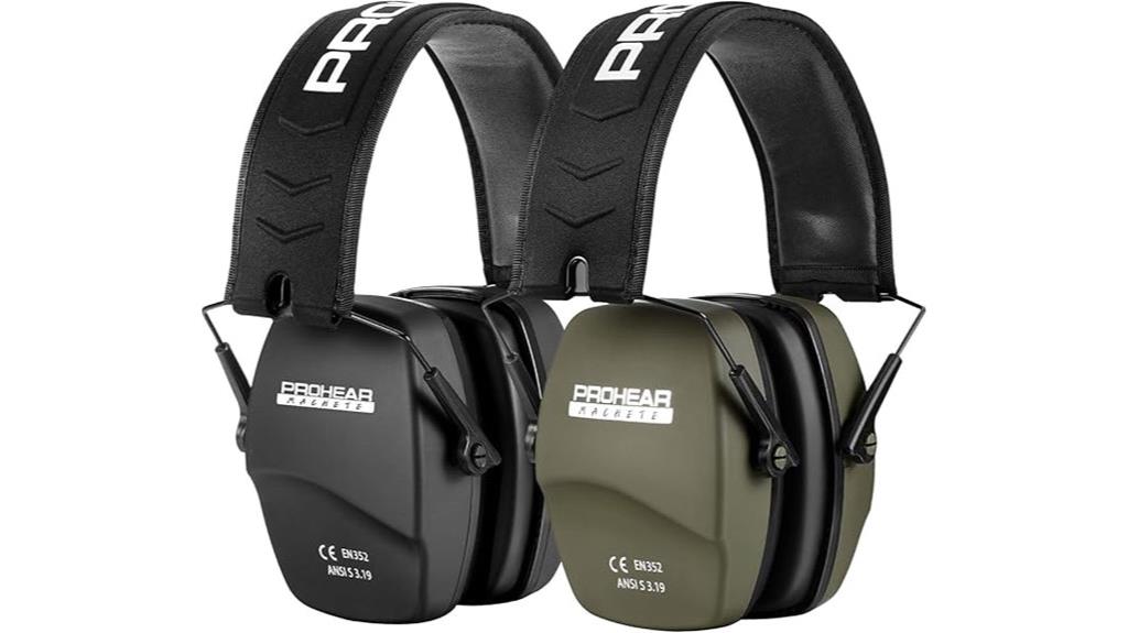 dual shooting ear muffs