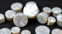 elegant mother of pearl ear plugs
