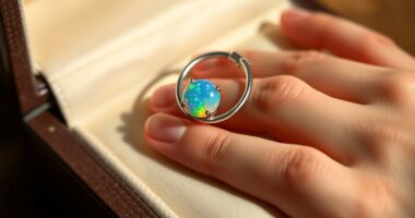 elegant opal cartilage hoops