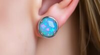 elegant opal ear jewelry