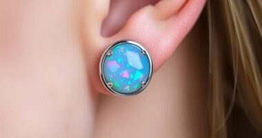elegant opal ear jewelry