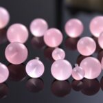elegant rose quartz ear gauges