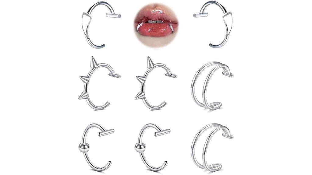 fake lip piercing jewelry