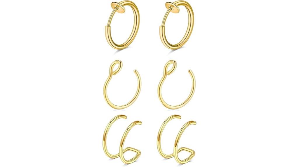 fake nose piercing jewelry