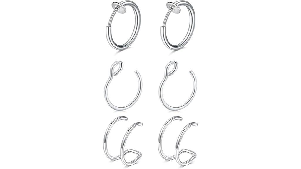 fake nose piercing jewelry