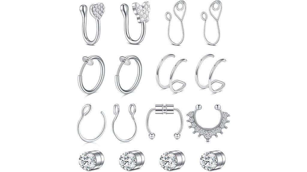 fake septum nose hoop