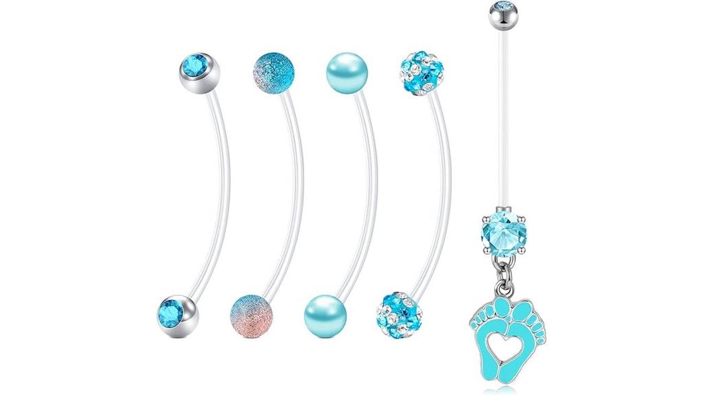 flexible clear acrylic piercing