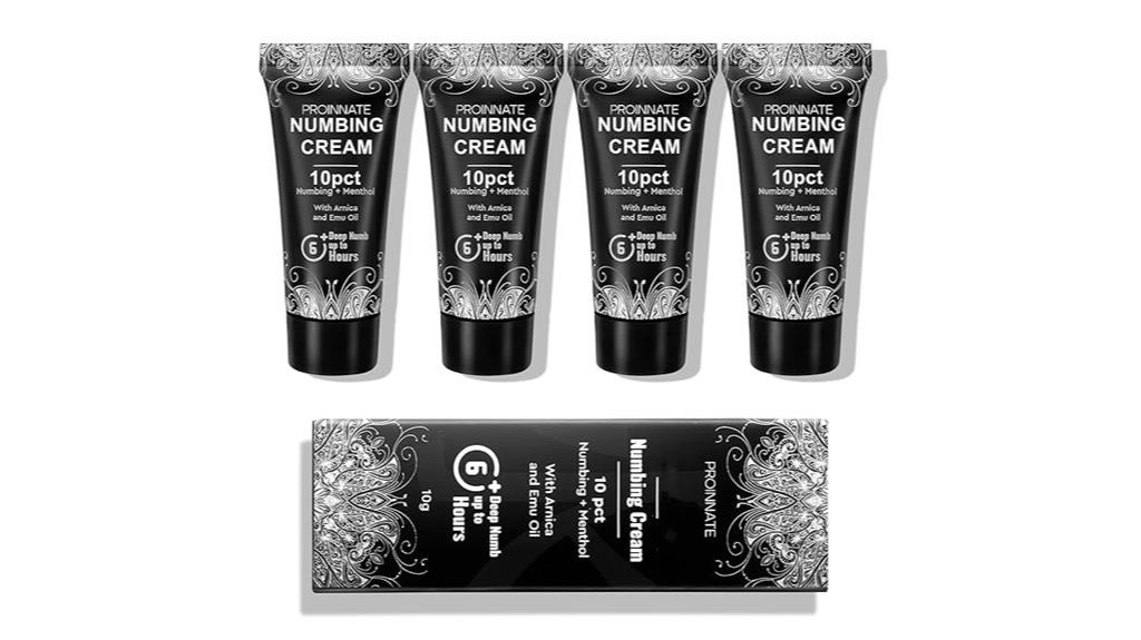 four pack numbing cream