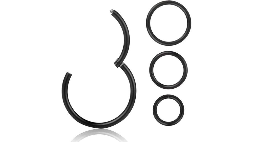 four piece piercing jewelry set