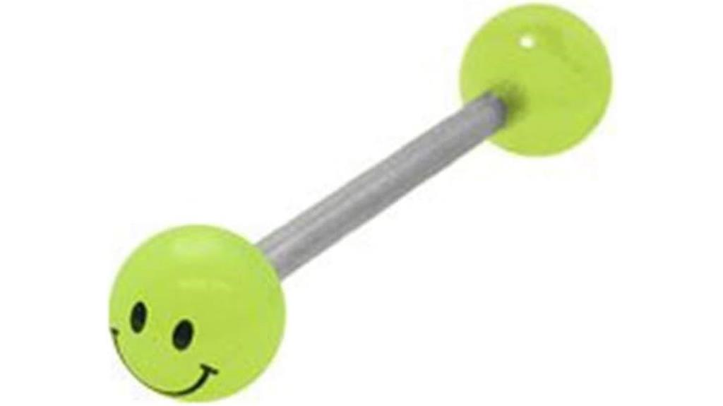glow in the dark tongue ring