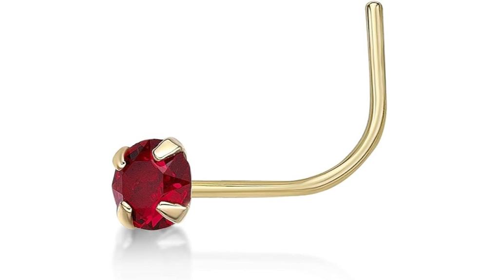 gold 14k nose stud