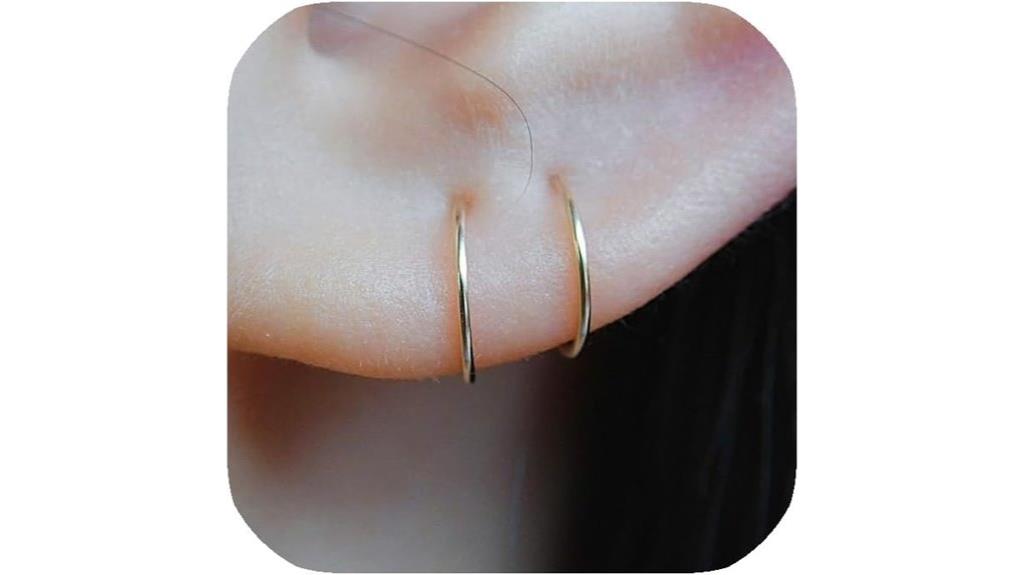 gold or silver hoop earrings